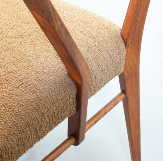Zwei Cees Braakman Stühle im niederländischen Mid-Century-Design, massive Holzsessel mit Leiterrahmen und (photo 14 of 21)