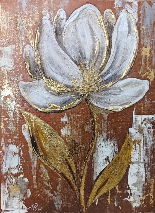 Arredo soggiorno moderno minimal elegante. Quadro d'arredo materico 