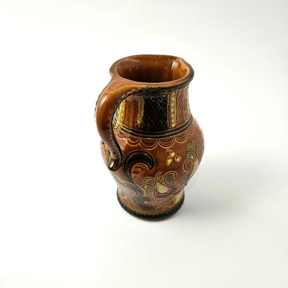 Image 1 of Mid-Century Gmundner Keramik Ceramic from Austria. Vintage Hand-Painted Pitcher from Gmunden