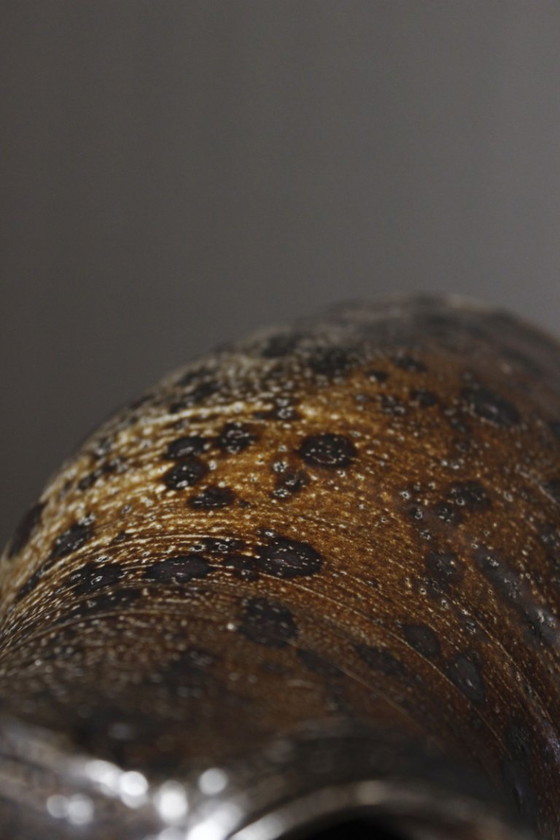 Gustave Tiffoche - Impressive stoneware pyrite pitcher, wood-fired, France, 1960s – Vases, Ceramic (photo 11 of 13)