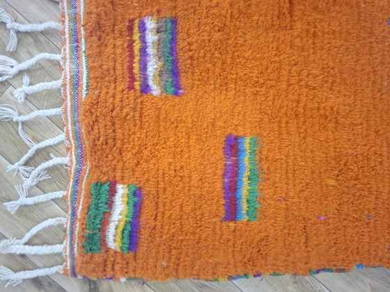 Handgewebter Naturwollteppich mit traditionellem Farbmuster, 2/3 m – Aime Té, Teppiche & Läufer, Wool (photo 4 of 8)