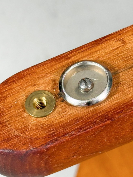 Image 1 of Uitschuifbare eettafel/tafel uit het midden van de 20e eeuw, gemaakt van teakhout door C J Rosengaarden, Denemarken, jaren 60.
