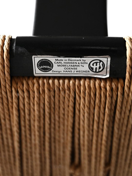 Image 1 of Set van 6 CH24 stoelen van Hans Wegner