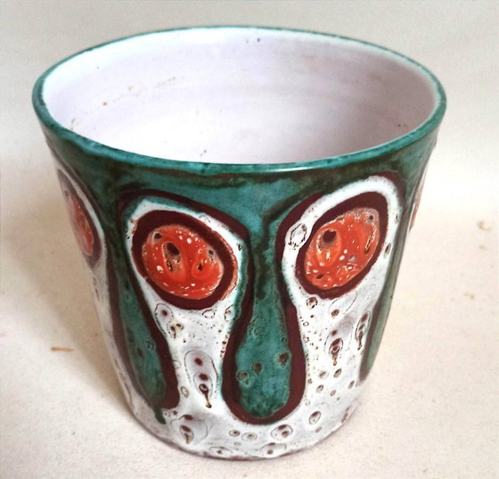 Image 1 of Vaso in ceramica Vallauris, anni '70, altezza 14,2 cm