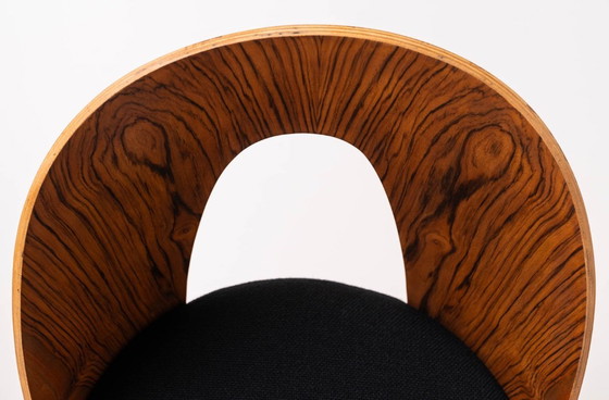 Image 1 of Set di 4 sedie da pranzo Mid-Century di Antonin Šuman, rivestite in tessuto Kvadrat