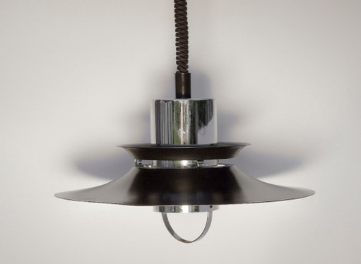 Zeldzame verstelbare hanglamp van Vitrika uit de jaren 70