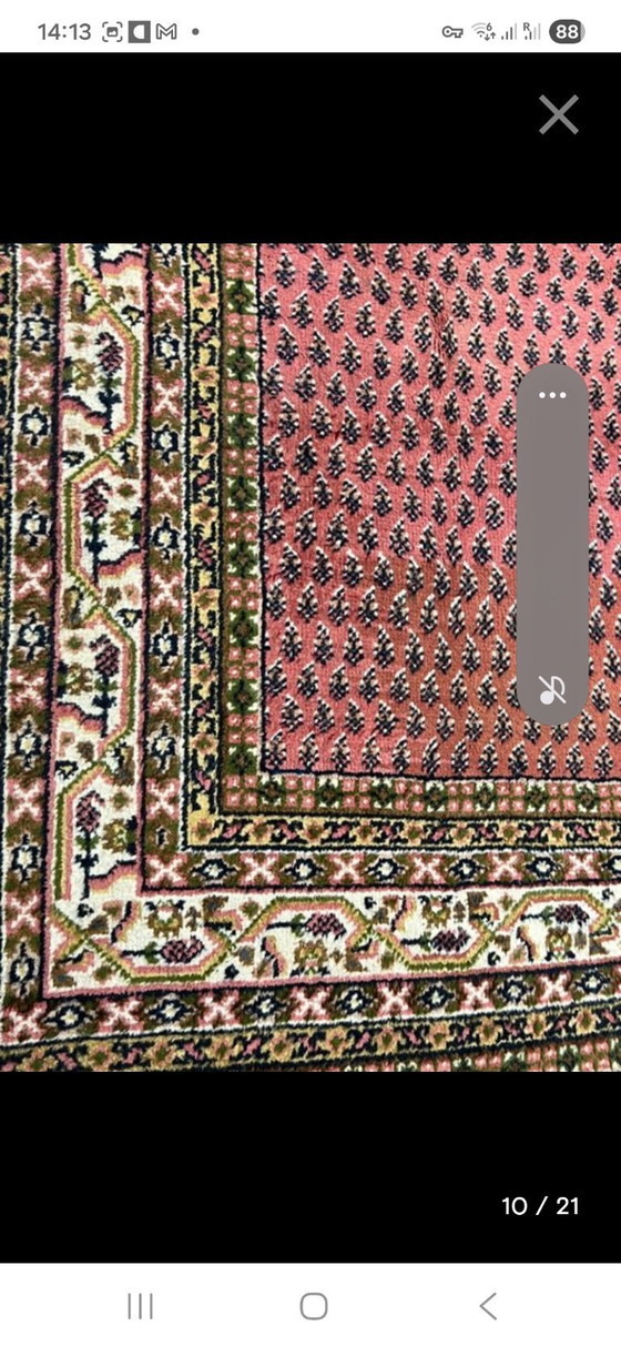 Image 1 of Hand-knotted Sarough Mir rug Old Rose 200x290 cm