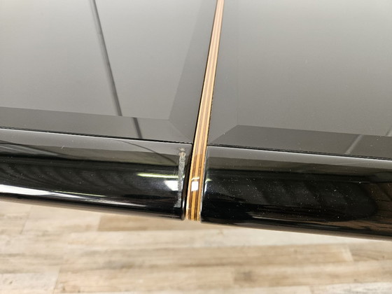 Pierre Cardin Extendable Dining Table in Black Lacquered Wood, 1970 (photo 20 of 22)