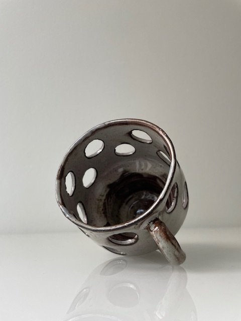 Image 1 of Vintage ceramic candle holder by Henk Potters - playful and sculptural design