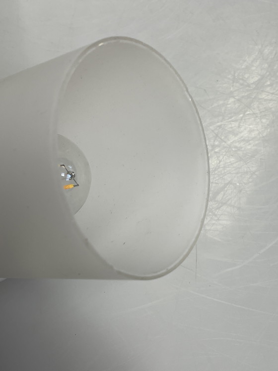 Image 1 of Set van Twee Melkglazen Hanglampen, Raak, Nederland, 1960's