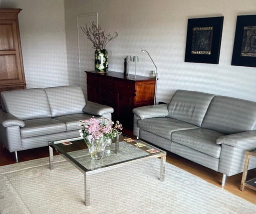 Sofá de piel Musterring; 2 plazas y 2,5 plazas.