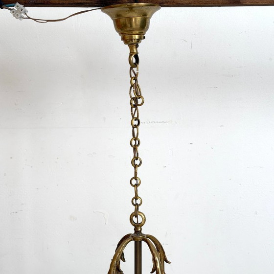 Lanterna a sospensione in ottone stile Luigi XVI – Lampadari, Metallo (photo 5 of 5)