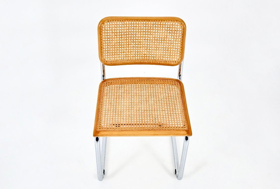 Image 1 of Chaises de salle à manger style B32 de Marcel Breuer, lot de 4