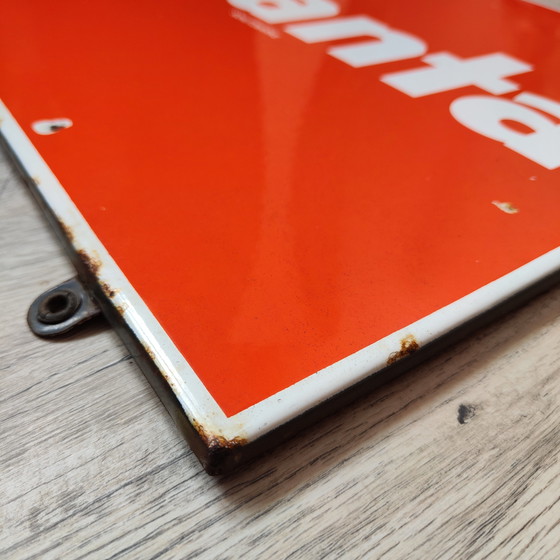 Image 1 of Letrero esmaltado de Fanta, publicidad esmaltada