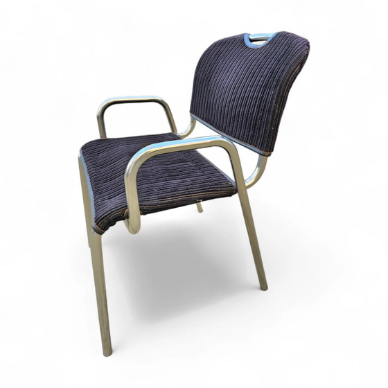 4 x black upholstery Castiglietta dining Chairs by Castiglioni for Zanotta / Italy 1960s (photo 12 of 26)