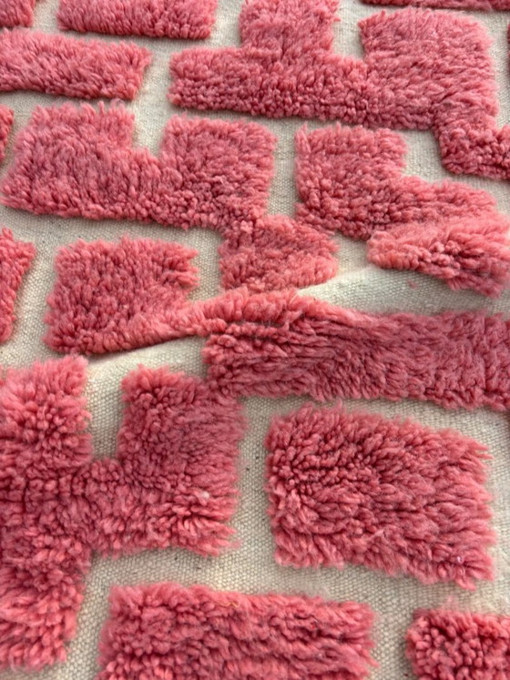 Pink & Elfenbein M’rirt Läufer, Handgeknüpfter marokkanischer Wollteppich, leslosanges, Teppiche & Läufer (Foto 6 von 10)