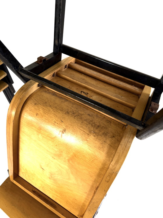 Image 1 of Lot de 15 chaises empilables en contreplaqué, Ronald Rainer '50