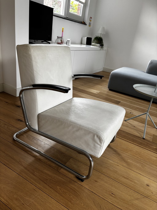 Gispen Dutch Originals 405 Design Fauteuil In Wit Leer