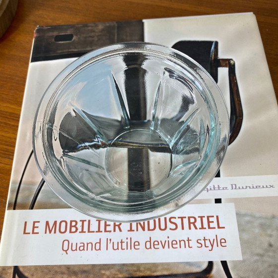 Image 1 of Antique faceted conical glass jam jar