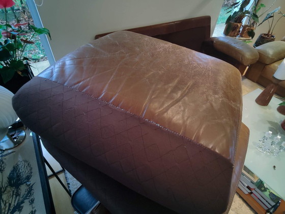 Image 1 of Set di divani in pelle di bufalo vintage: design senza tempo, comfort ineguagliabile e carattere autentico