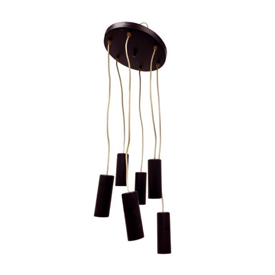 Lampada a sospensione Elektroinstala Jílové Cascade (modello 68816/1) – Cecoslovacchia vintage, anni '70. (photo 11 of 14)