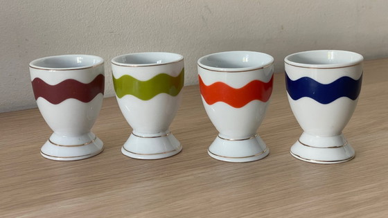 Image 1 of 4 vintage porseleinen eierdopjes