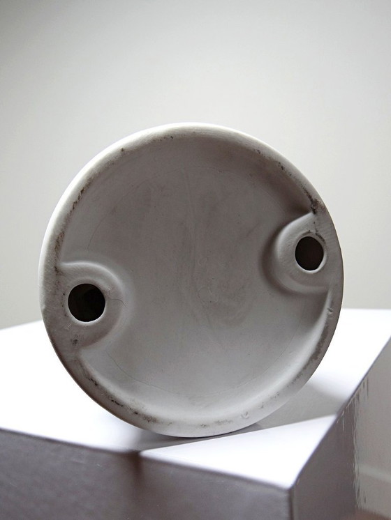 Image 1 of Grande sujet Sainte Vierge au Sacré Coeur en biscuit polychrome ancienne