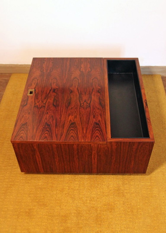 Image 1 of Vintage Scandinavische bar-/plantentafel van palissanderhout