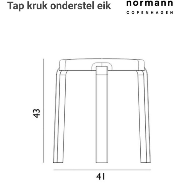Image 1 of Normann Barhocker, Eiche grau (neu), Preis pro Stück