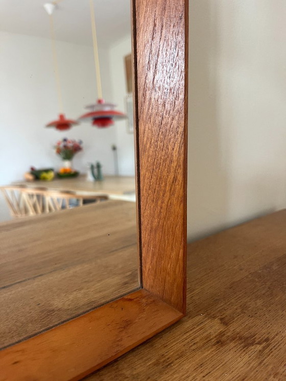 Image 1 of Vintage Danish teak mirror - midcentury mirror