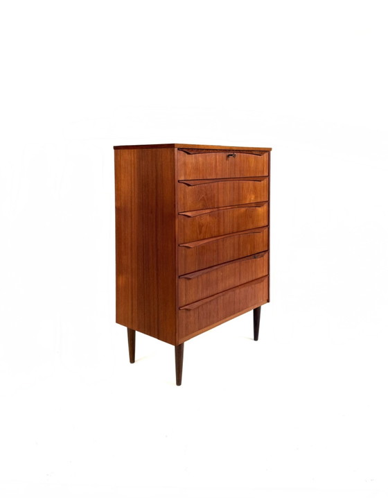 Image 1 of Cassettiera danese vintage in teak degli anni '60