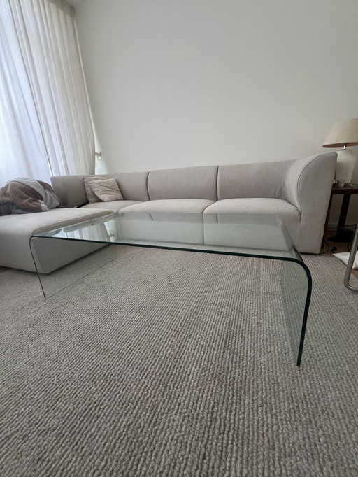 Vintage Fiam waterfall coffee table