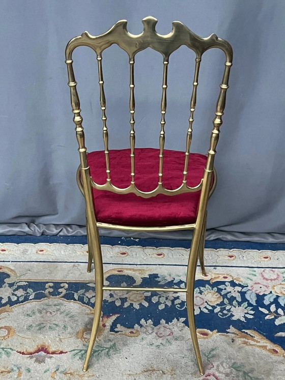 Sedia Chiavari, design. Bronzo massiccio. – Sedie da pranzo, Bronze, Vintage (photo 5 of 5)