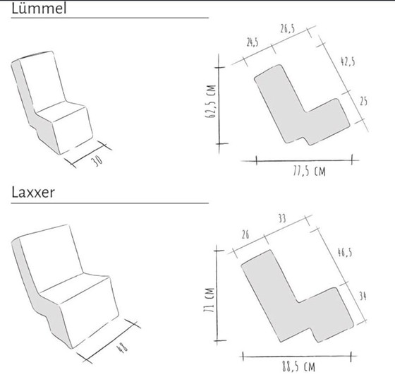 Image 1 of Asiento tapizado de diseño Lümmel