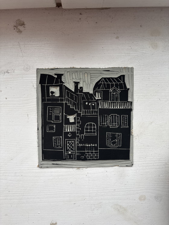 Image 1 of Linolschnitt von Jacques Tati