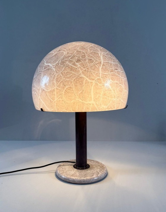 Image 1 of Lampe de table/champignon de Ludovico Diaz de Santillana pour Venini, modèle : 832, Italie, années 1960, exemplaire rare