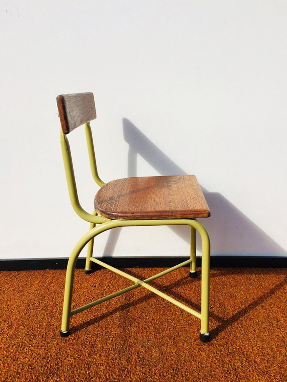Image 1 of Vintage industrial TUBAX toddler chair [Vintage 50s] children's chair