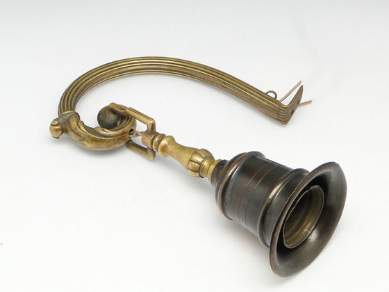 Eclectic Wall Lamp, Poland, 1890s – Wall lights, Brass, Copper (photo 4 of 12)