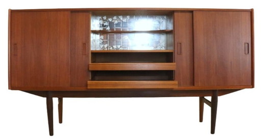 Westergaard midboard highboard kas 'Snertinge' vintage Deens