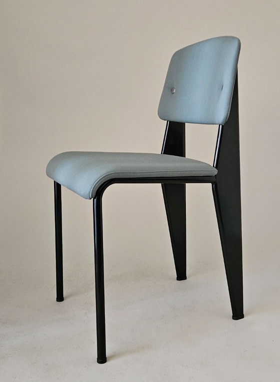 Image 1 of Pair of Vitra Standard SR Chairs by Jean Prouvé – Iwill 17 Green – Near Mint Condition
