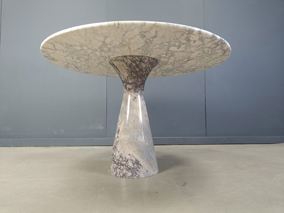 Image 1 of Vintage ronde marmeren eettafel 1970