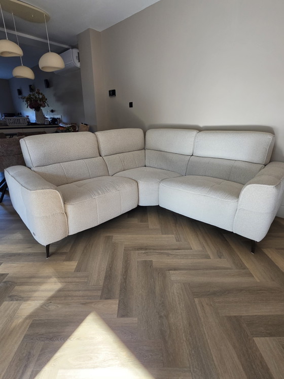 Mancini Ecksofa in beigem Stoff – Mancini vicenza Italië, Metall (photo 2 of 6)