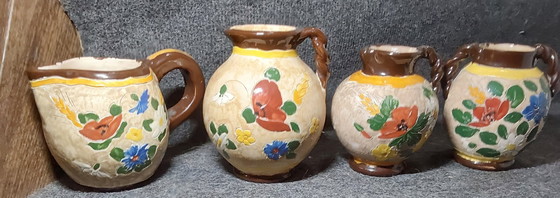 Image 1 of 4 piezas de cerámica de Jérôme Massier, circa 1900