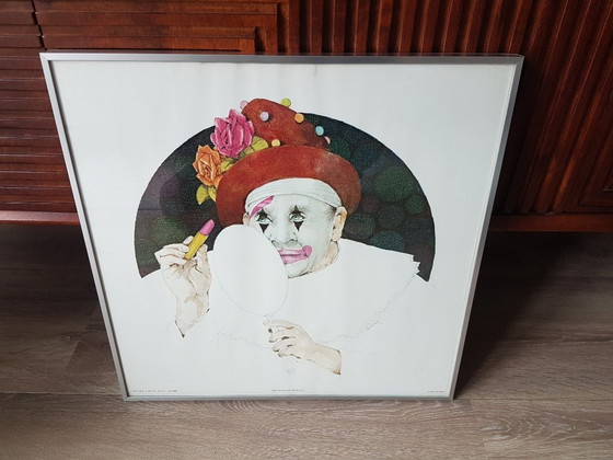 Image 1 of Ben Black - Magnifique lithographie « Rose Chapeau » / 1977 États-Unis