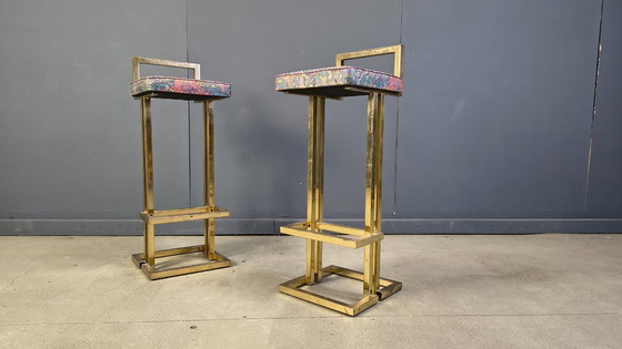 Image 1 of Belgochrom bar stools, set of 2, 1970s