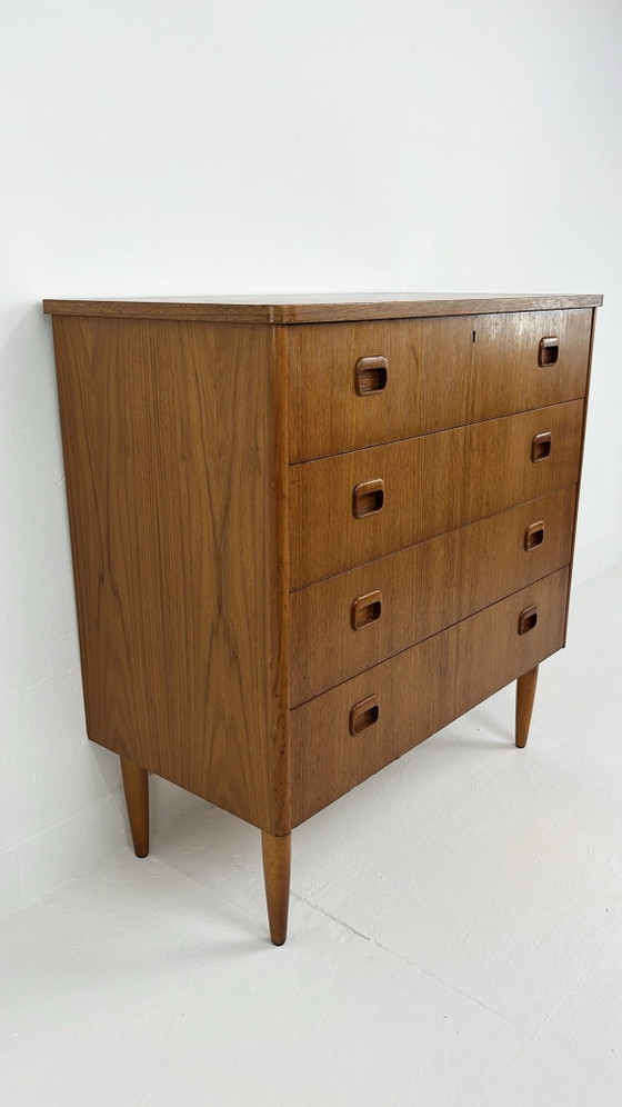 Cassettiera svedese vintage in impiallacciatura di teak – Cassettiere, Scandinavian (photo 10 of 15)