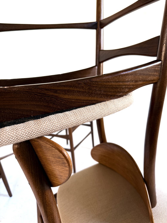 Image 1 of 6 chaises de salle à manger danoises restaurées des années 60