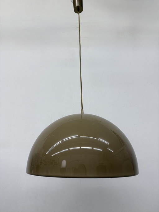 Mushroom hanging lamp brown , 1970s