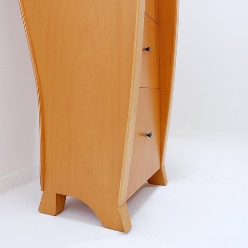 Colonne de tiroirs et horloge vintage 