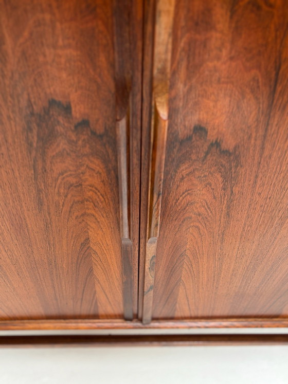 Credenza vintage in palissandro, design danese, Credenze, Tessile, Legno, Marrone (foto 2 di 14)